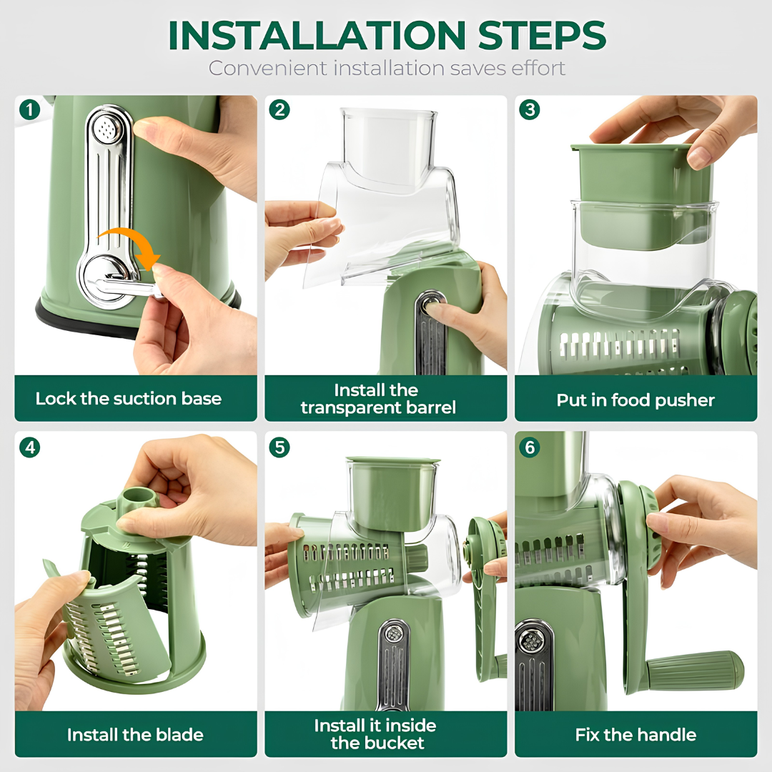 Camune™ Rotary Cheese Grater with Handle