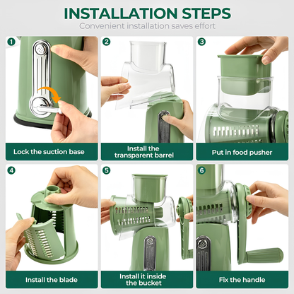 Camune™ Rotary Cheese Grater with Handle