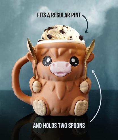 Camune™ Cow Ice Cream Pint Holder