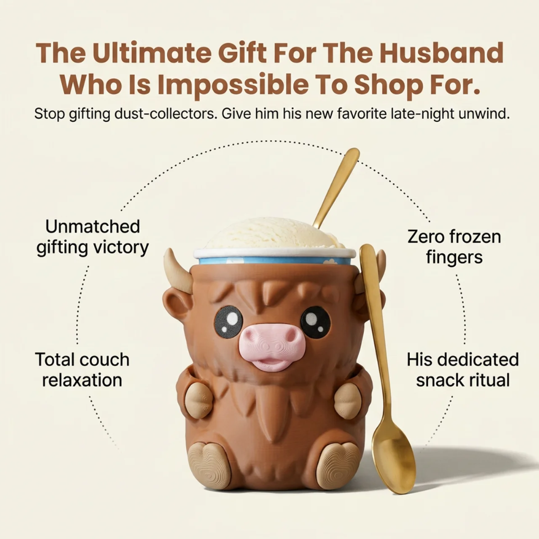 Camune™ Cow Ice Cream Pint Holder