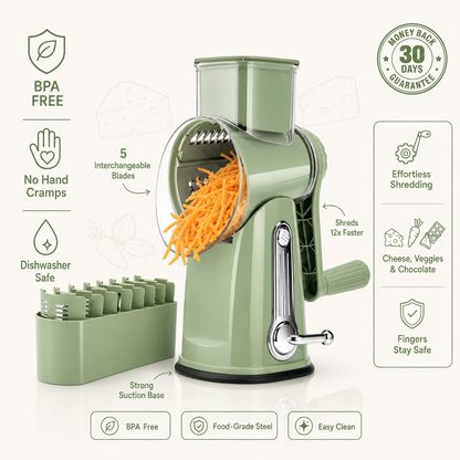 Camune™ Rotary Cheese Grater with Handle