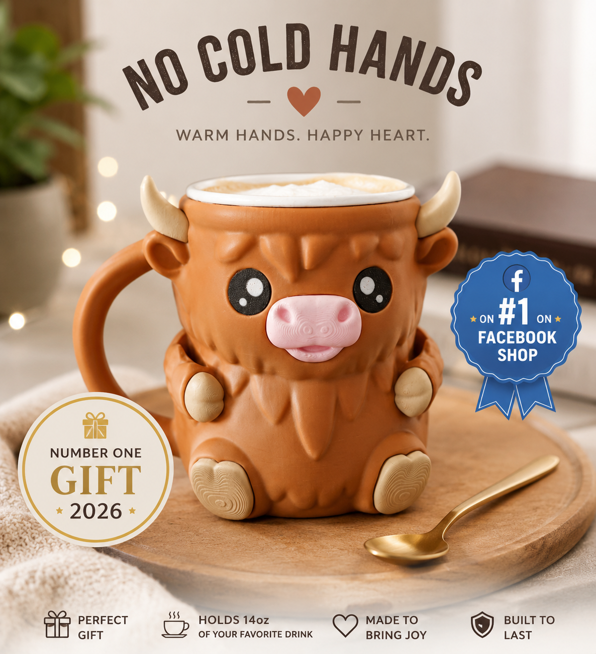 Camune™ Cow Ice Cream Pint Holder